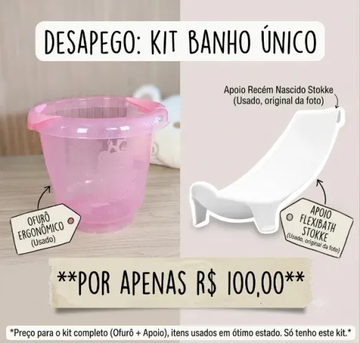 Kit Ofurô e suporte de bannheira