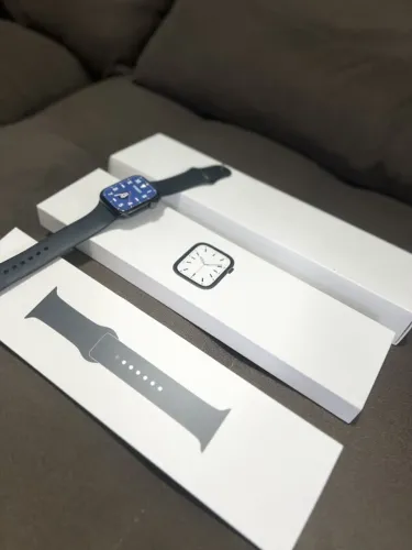 Apple Watch Series 7 45mm GPS Meia Noite Completo Usado