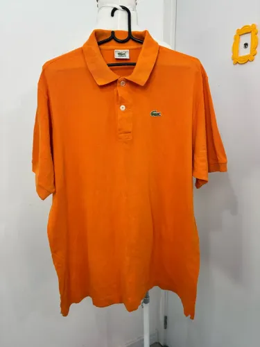 camisa polo Lacoste GG laranja, masculina