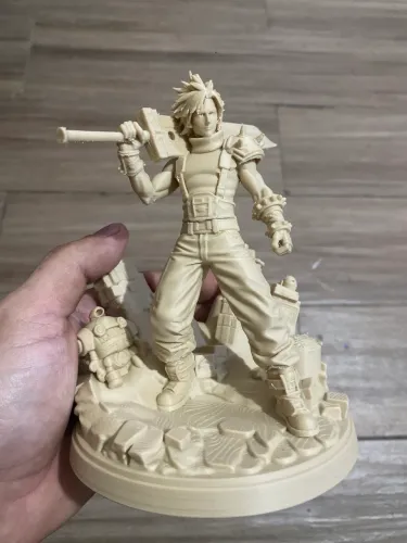 Bonecos Final Fantasy - Cloud Strifer (impressão 3d)
