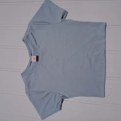 Camisa feminina azul infantil para menina 8 e 10 anos