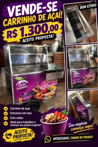 Carrinho de açaí 