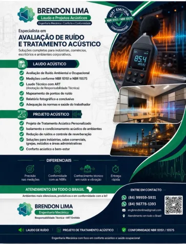 Projetos e laudos acústicos