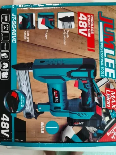 Pistola pregadeira e grampeadora a bateria 48v