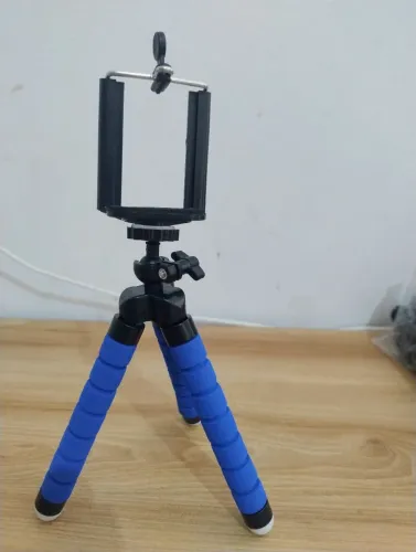 Mini tripé + suporte para celular