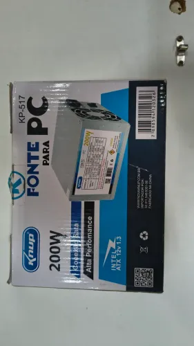 Fonte nova na caixa