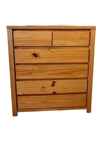 Cômoda Tok&Stok  Madeira maciça de pinus 6 gavetas