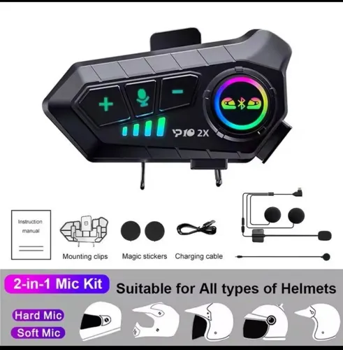 Intercomunicador Bluetooth de Capacete