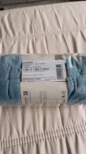 1 lençol com elástico Queen Altenburg malha 100% algodão
