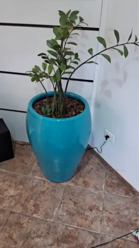 Vaso Cerâmica Azul