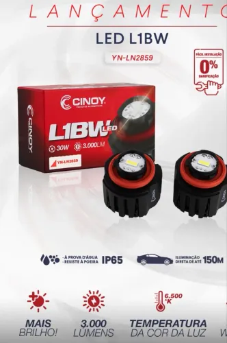 Led Cinoy farol de milha Corolla / Hilux / Sw4 reposição do modelo original 2020 a 2026