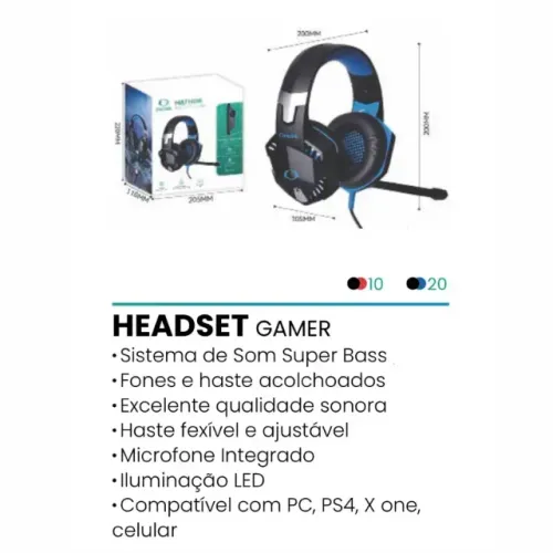 Lacrado Headset Gamer Hathor ONISTEK ON-455A