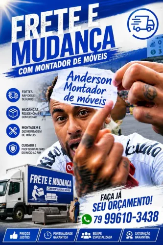 Frete mudanças de pequeno porte e médio bauzinho C/Montador 