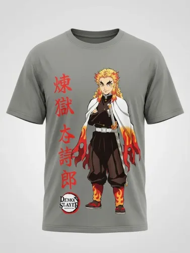 ? Camiseta Kyojuro Rengoku - Demon Slayer - Exclusiva