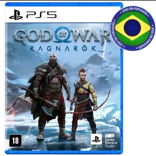 God Of War Ragnarok PS 5 Mídia Física Dublado Em Português