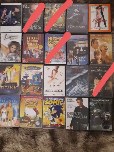Dvd original diversos temas - usado <br>Dvd original, diversos títulos.