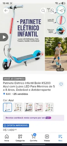 Patinete elétrico