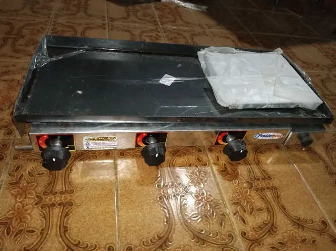 Chapa de Hambúrguer com Prensa Novo