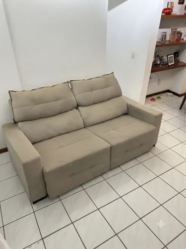 Sofá Retrátil e Reclinável Caramelo - Confortável e Moderno