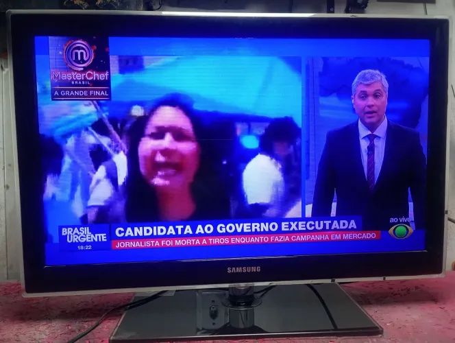 tv Samsung 32 polegadas funcionando a imagem e som não está muito boa da pra assistir