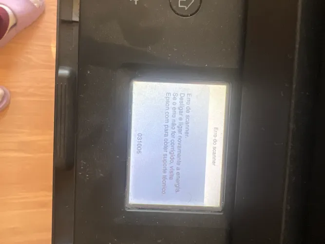 Vendo impressora Epson L6191 dando erro de scanner 
