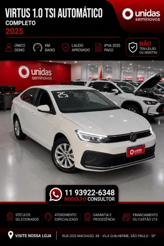 Volkswagen Virtus TSI 1.0 Flex 12V 4P Aut. 2025