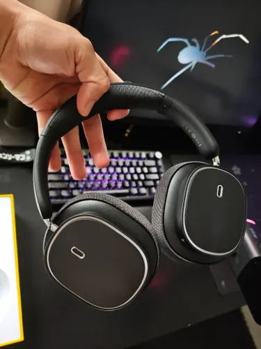 baseus gho2 gaming com microfone bluetooth 5.3, rgb novo