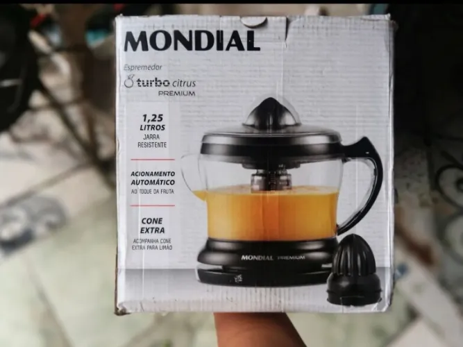 Espremedor Mondial Turbo Citrus Premium 1,25L - Novo na Caixa