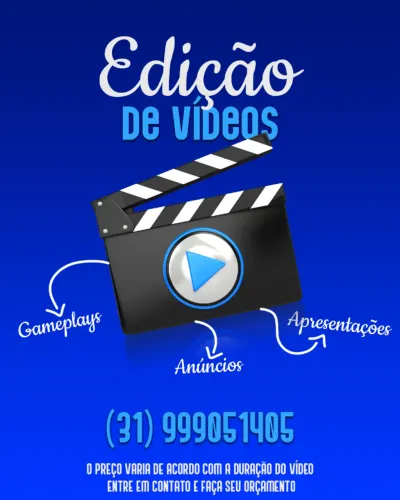 Edição de vídeos e tradução Inglês/Português
