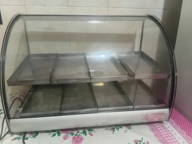 Vendo vitrine estufa de salgados ideal para lanchonete zap *
