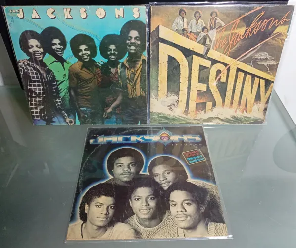 3 LPs THE JACKSONS 1977 / Triumph / Destiny