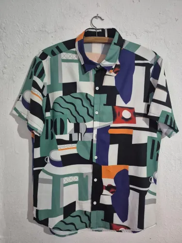 Camisa Romwe Men Shein