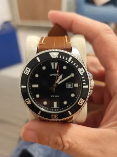 Casio Duro Pulseira Original+ Pulseira de Couro