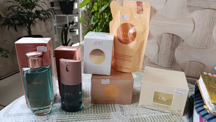 Promoção parfum e cremes acetinados