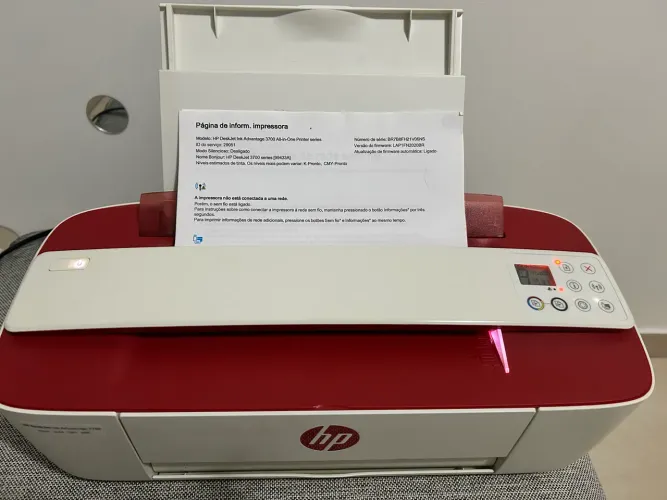 IMPERDÍVEL! Impressora com cartucho HP deskjet ink advantage 3776