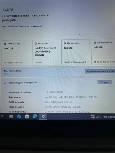 Notebook Lenovo
