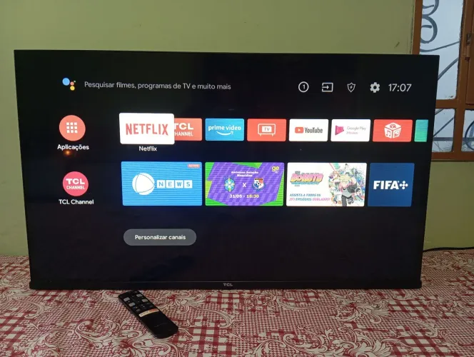 TV TCL 32 SMART WIFI 4K ANDROID COM INTELIGÊNCIA ARTIFICIAL BORDA INFINITA SISTEMA DE VOZ!