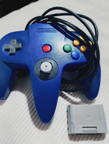 Controle Nintendo 64 + memory card originais