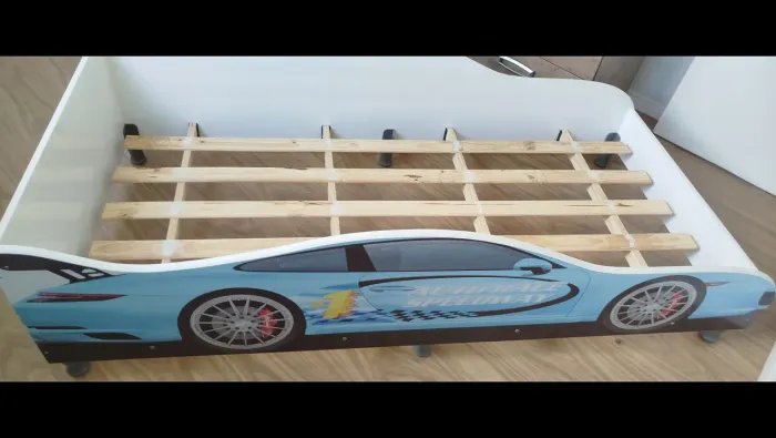 Cama Porsche Azul com colchão