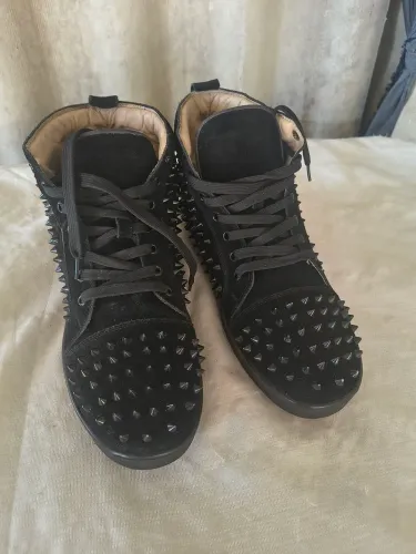 tênis louis flat spikes high top preto