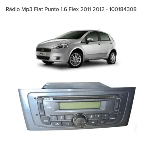 VENDO RADIO MP3 ORIGINAL DO FIAT PUNTO 