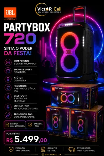 JBL Partybox 720 | Lacrada | Nota Fiscal