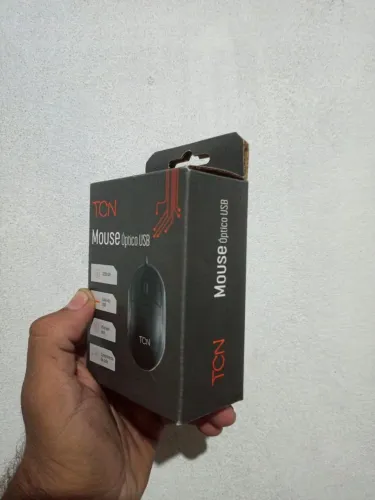 Mouse óptico TCN com fio USB