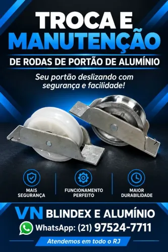 Manutenção portão de alumínio