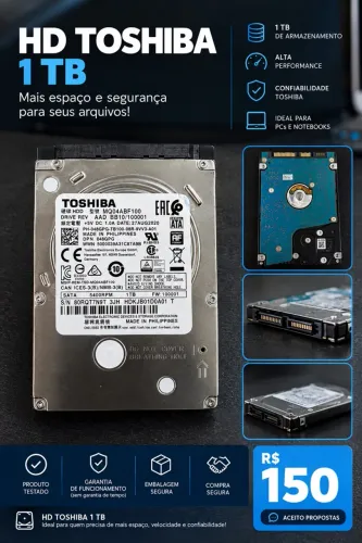 HD Interno Toshiba 2,5? SATA para Notebook