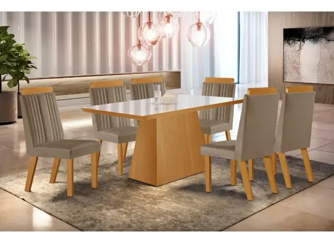 MESA PRADA 6 CADEIRAS NOVAS