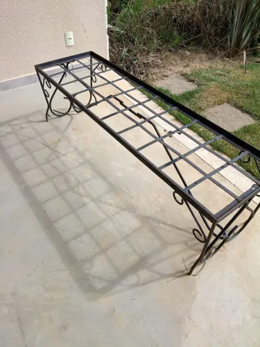 Móveis de ferro sem estofado para jardim
