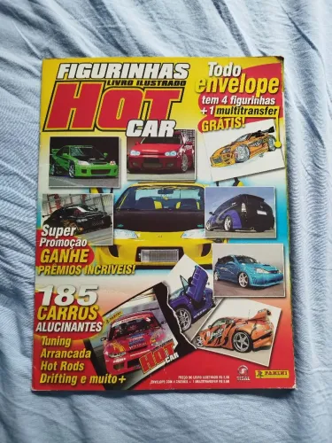 Álbum de figurinhas Hot Car Panini 2005 - Completo - Relíquia