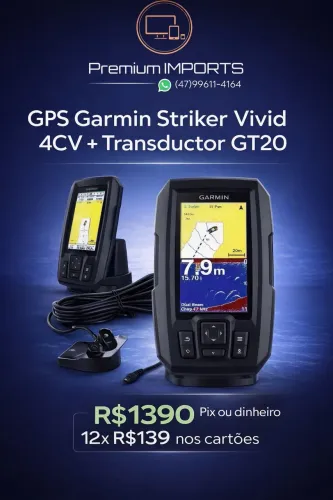 GPS Garmin Striker Vivid 4CV + Transductor GT20