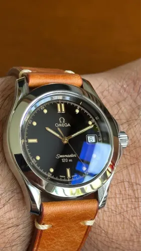Relógio Masculino Omega - Original - Couro - Quartzo - Colecionador